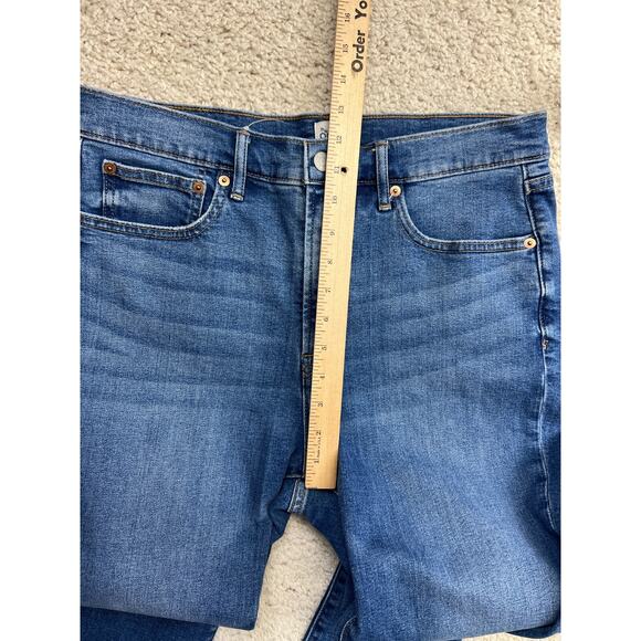 Gap 50th High Rise Flare Jeans Womens 31 S Retro Pockets Medium Wash Stretch - Picture 12 of 14